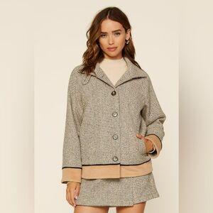 SKIES ARE BLUE Herringbone Jacket